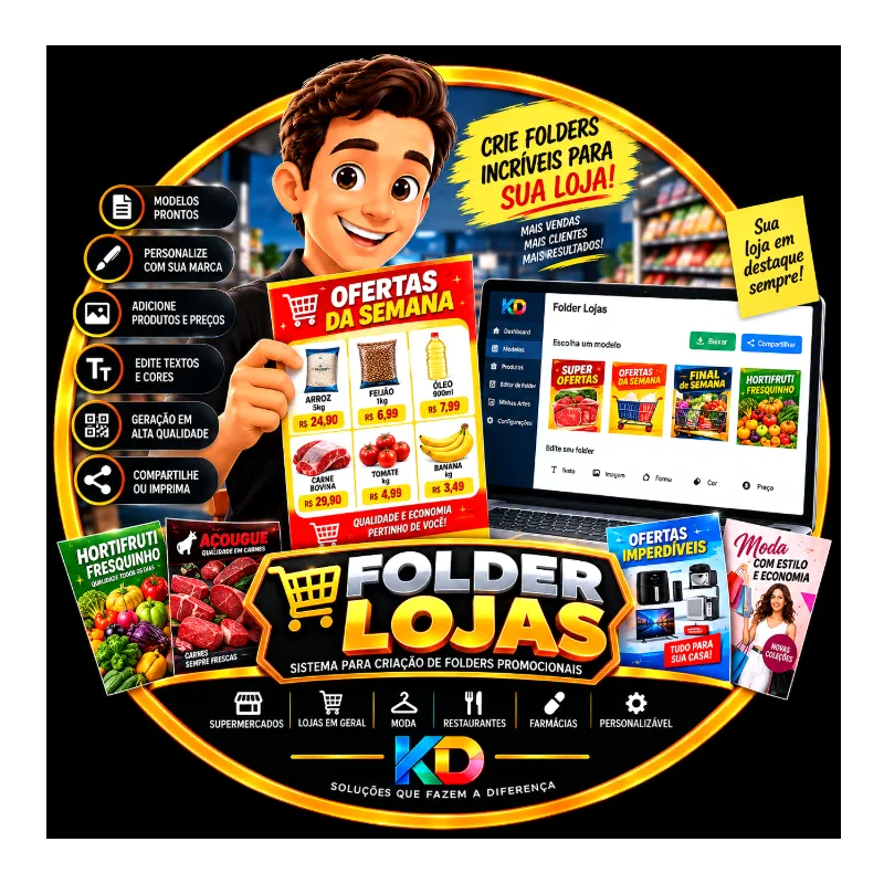 Folder Digital para Lojas - Karllus Design Web